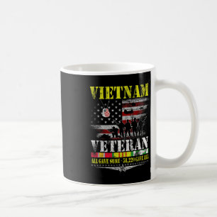 Vietnam Veteran Vintage Flag Gedenkstätte Veterane Kaffeetasse