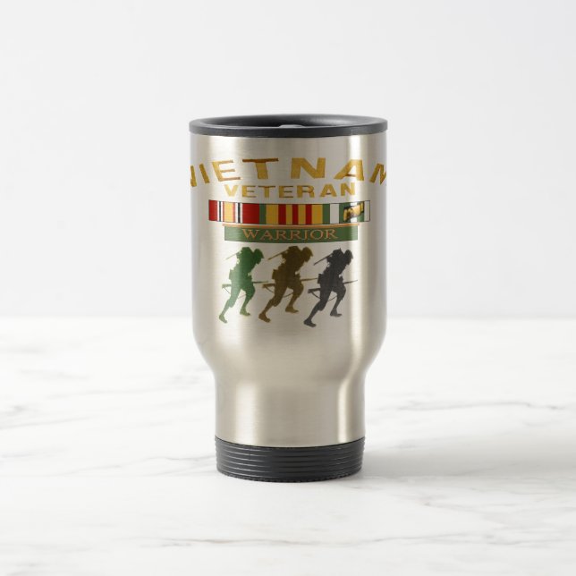 Vietnam Veteran Warrior Travel Mug Reisebecher (Mittel)