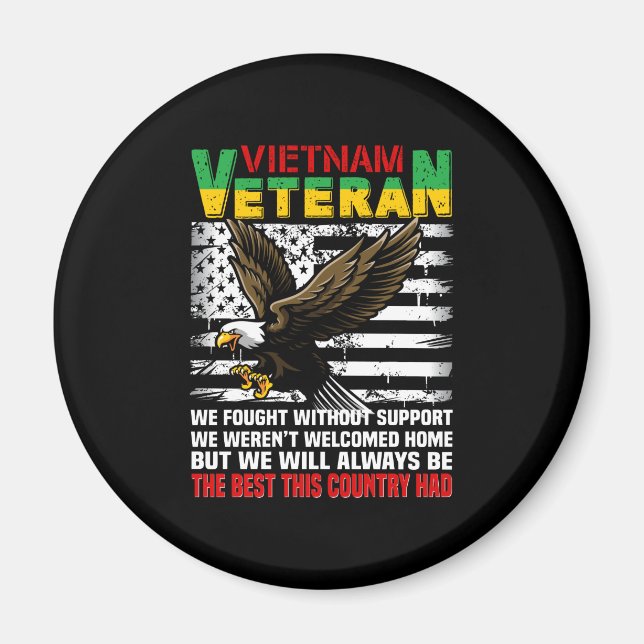Vietnam Veteran werden wir immer die Besten dieses Magnet (Vorne)
