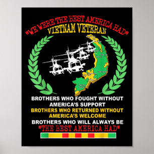 Vietnam Veteran Wir Waren Die America Hatte Karte  Poster