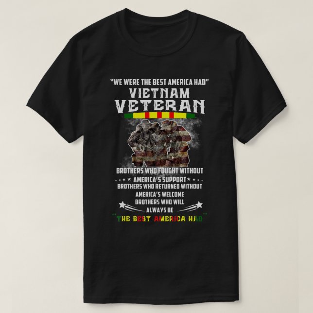 Vietnam Veteran wir waren die besten Amerikaner Ha T-Shirt (Design vorne)