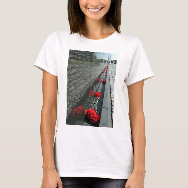Vietnam-Veterane Denkmal-Wand T-Shirt (Vorderseite)