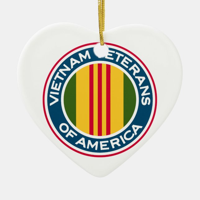 Vietnam-Veterane von Amerika-Logo Keramik Ornament (Vorne)