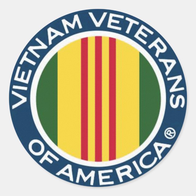Vietnam Veteranen aus Amerika Kleine Aufkleber (Vorderseite)