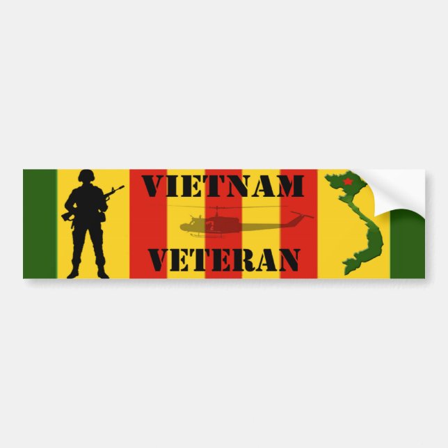 Vietnam-Veteranen-Autoaufkleber Autoaufkleber (Vorne)