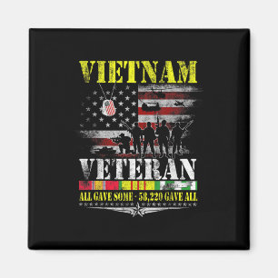 Vietnam Veteranen der Vintagen Flaggen Gedenkveter Magnet