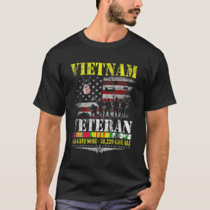 Vietnam Veteranen der Vintagen Flaggen Gedenkveter T-Shirt