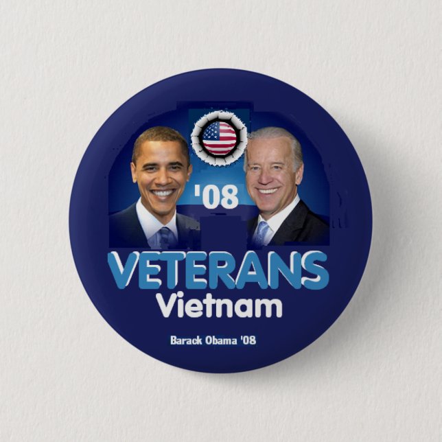 VIETNAM-Veteranen-Knopf Button (Vorderseite)