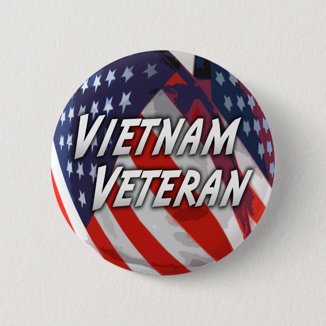 Vietnam-Veteranen-Knopf Button (Vorderseite)