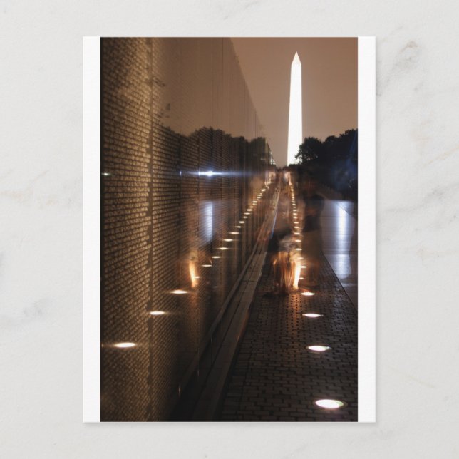 Vietnam Veterans Memorial Wall Foto Postkarte (Vorderseite)
