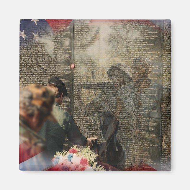 Vietnam Veterans Tribut Magnet (Vorne)