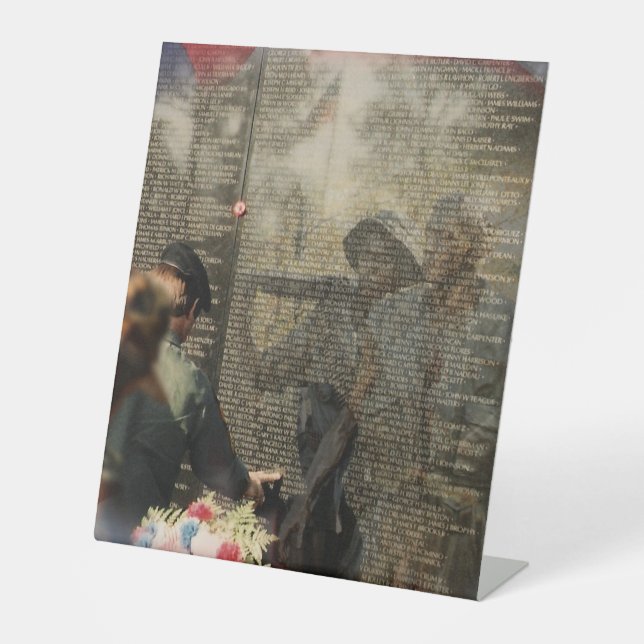 Vietnam Veterans Tribut Sockelschild (Vorderseite)