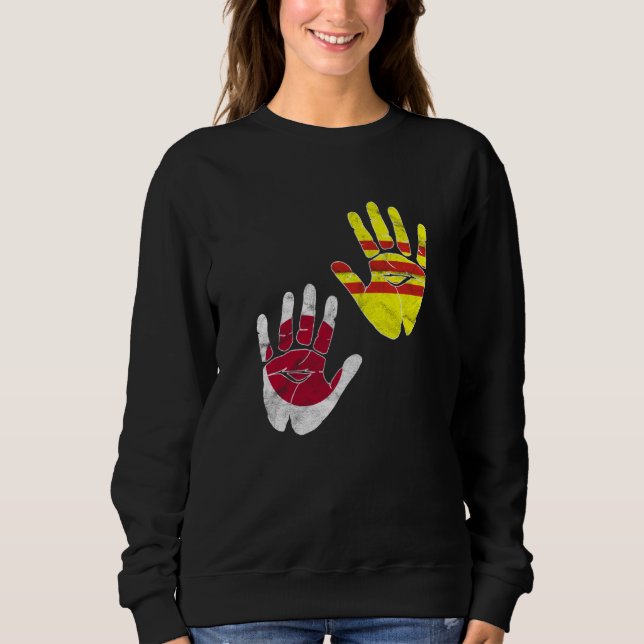 Vietnam Viet Kieu Flag Japanese Japan Proud Mixed  Sweatshirt (Vorderseite)