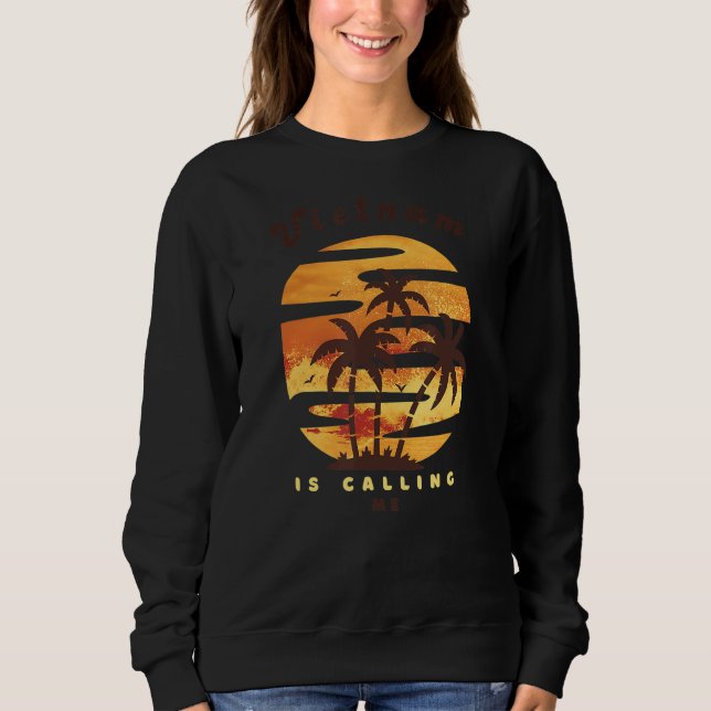 Vietnam Viet Kieu Island ruft mich Beach Sunny Sweatshirt (Vorderseite)