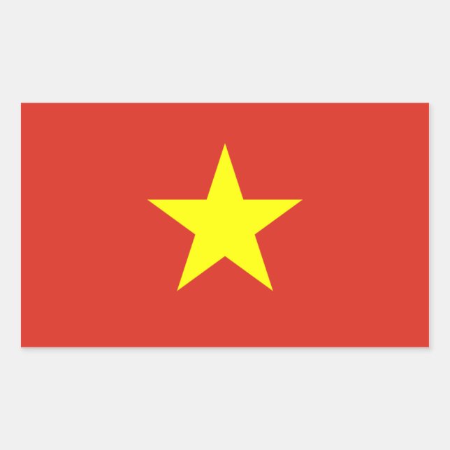 Vietnam/Vietnam Rechteckiger Aufkleber (Vorderseite)
