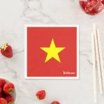 Vietnam & Vietnamesisch Flag Party Fashion / Sport Serviette<br><div class="desc">Paper Napkins: Vietnam & Vietnamese Flag - Liebe mein Land,  Reise,  Urlaub,  Nationalpatrioten / Sportfans</div>