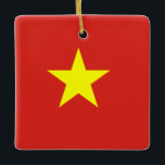 Vietnam (Vietnamesisch) Keramikornament<br><div class="desc">Anpassbare World Flag Produkte - Bitte fühlen Sie sich frei, Ihren eigenen Text hinzuzufügen.</div>