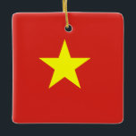 Vietnam (Vietnamesisch) Keramikornament<br><div class="desc">Anpassbare World Flag Produkte - Bitte fühlen Sie sich frei,  Ihren eigenen Text hinzuzufügen.</div>