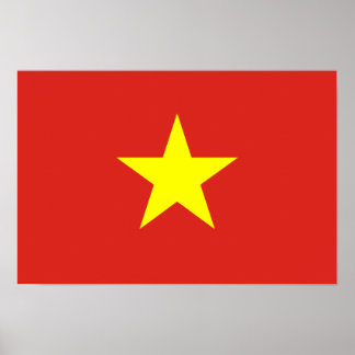 Vietnam - vietnamesische Flagge Poster