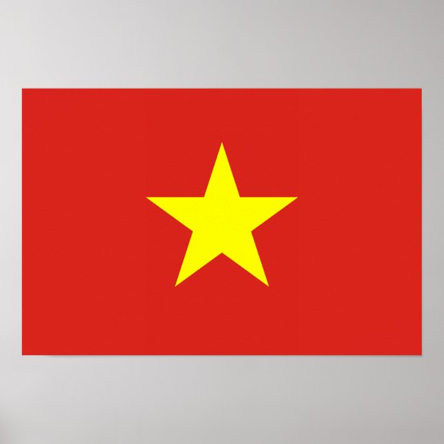 Vietnam - vietnamesische Flagge Poster (Vorne)