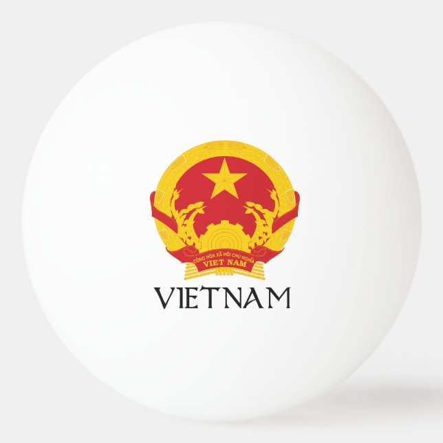 Vietnam-Wappen Tischtennisball (Vorderseite)
