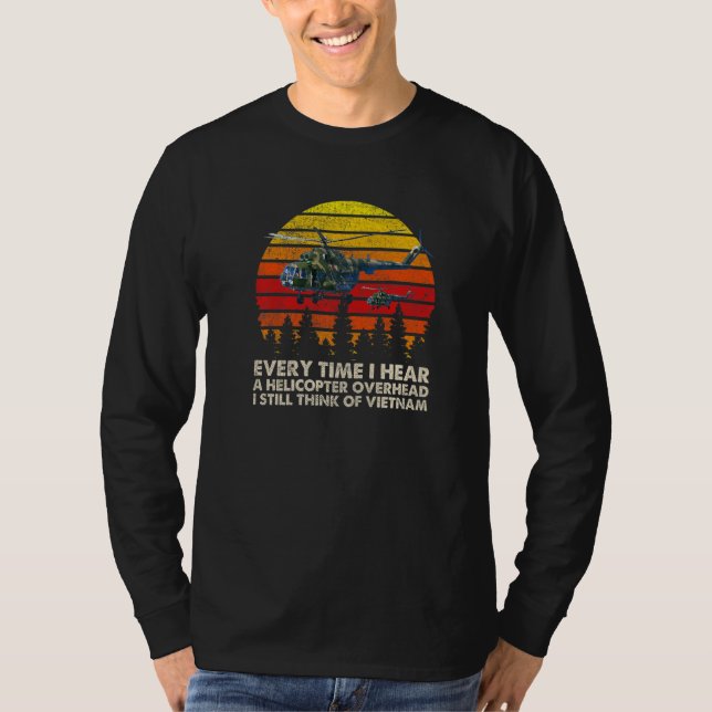 Vietnam War Veterans I Still Think Of Vietnam Memo T-Shirt (Vorderseite)