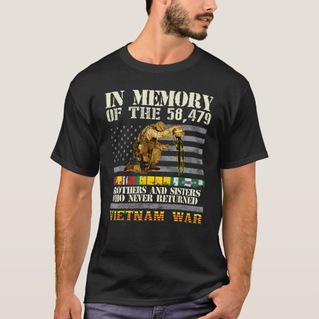 Vietnam War Veterans US Memorial Day In The Memory T-Shirt (Vorderseite)