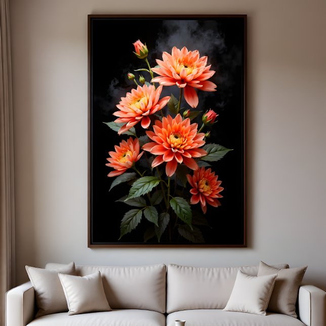 Vietnamese Chrysanthemum on the Moon Poster (Von Creator hochgeladen)