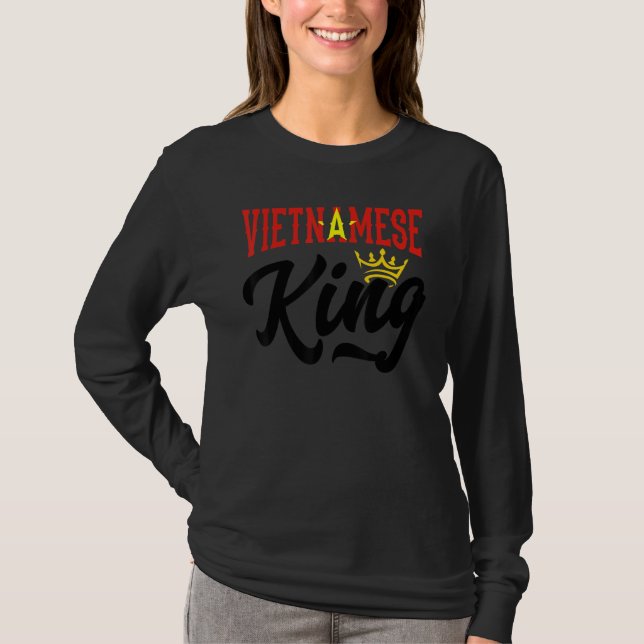 Vietnamese King Vietnam Vietnamese Vietnam Flag T-Shirt (Vorderseite)