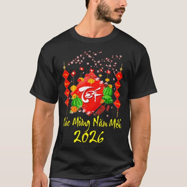 Vietnamese Lunar New Year 2026 Tet Viet Chuc Mung  T-Shirt (Vorderseite)