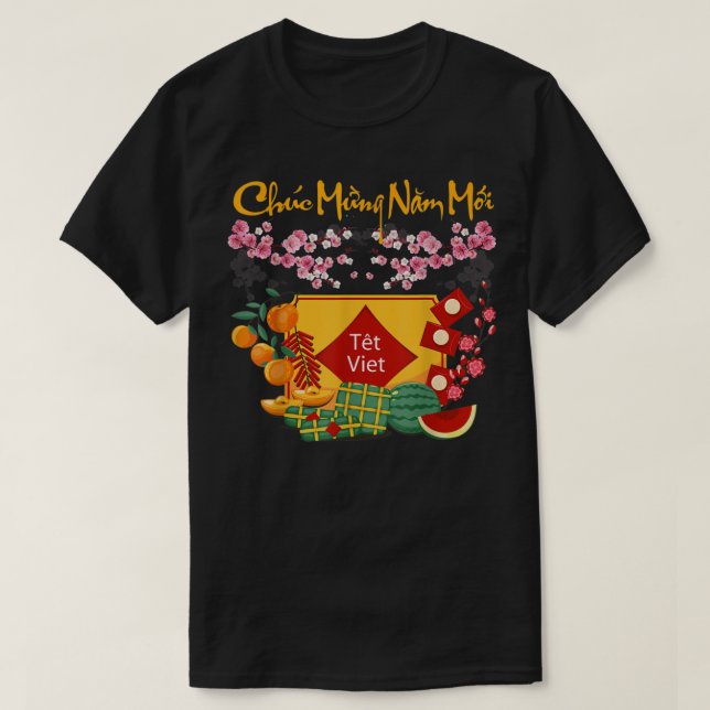 Vietnamese Lunar New Year - Tet 2023 Decoration Li T-Shirt (Design vorne)