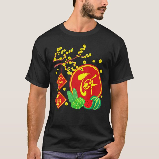 Vietnamese New Year Decoration 2022 Tan Tai Tan Lo T-Shirt (Vorderseite)