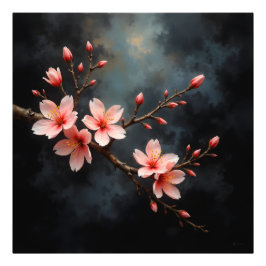 Vietnamese Peach Blossom Art Fotodruck