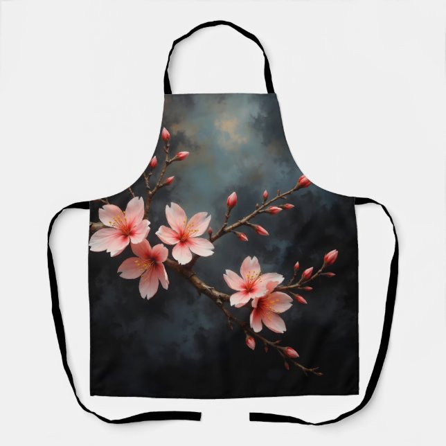 Vietnamese Peach Blossom Art Schürze (Vorderseite)