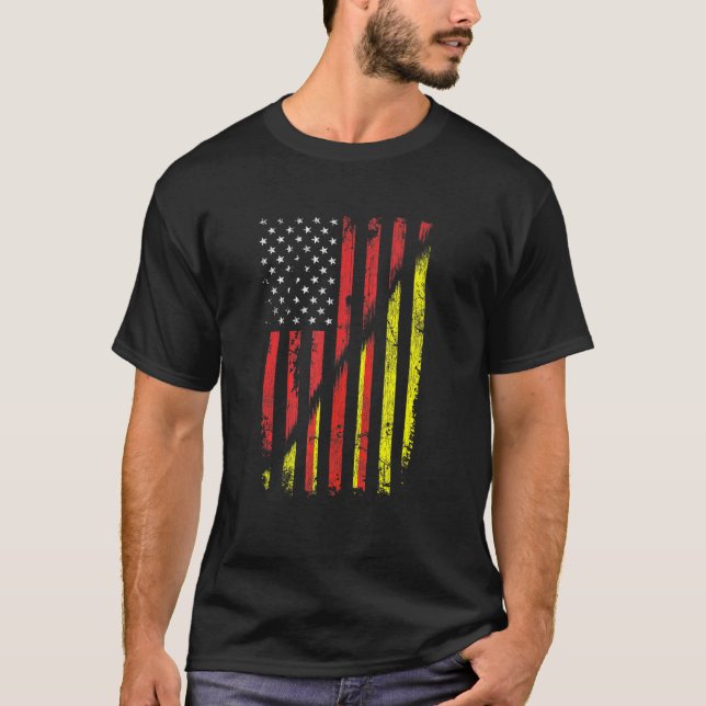 Vietnamesisch American Flag Retro Style USA Vietna T-Shirt (Vorderseite)
