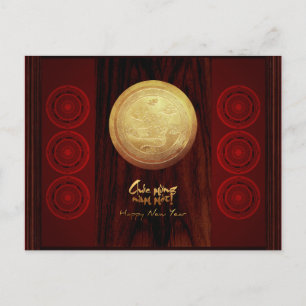 Vietnamesisch Bronze Drums Têt New Year 2020 HHP1 Einladungspostkarte