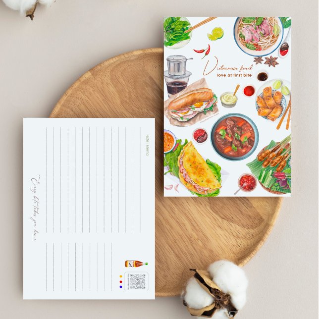 Vietnamesisch Food Postcard Postkarte (Von Creator hochgeladen)