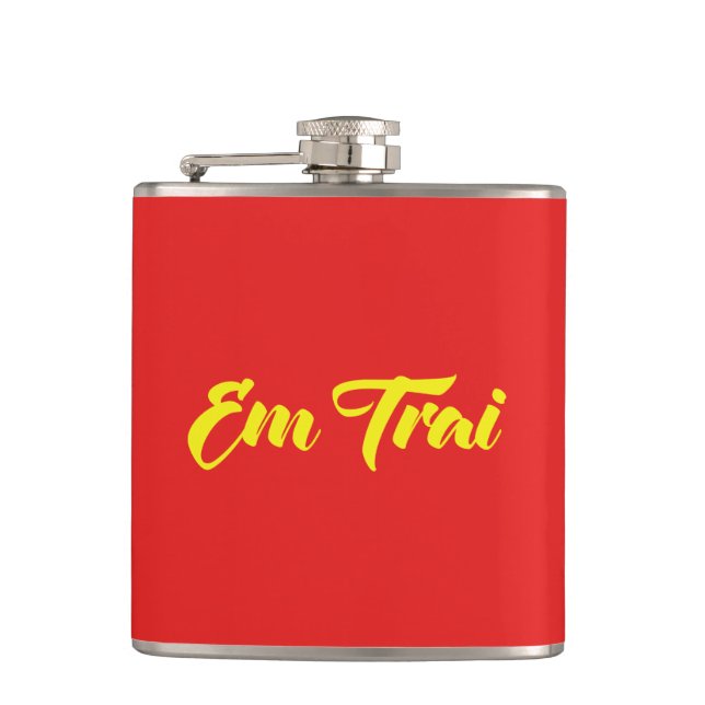 Vietnamesisch (jung) Bruder - Em Trai ~ Tietet Viv Flachmann (Vorderseite)
