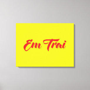 Vietnamesisch (jung) Bruder - Em Trai ~ Tietet Viv Leinwanddruck