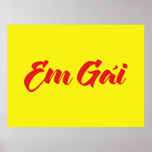 vietnamesisch (jung) Schwester - Em Gái ~ Tietet Poster