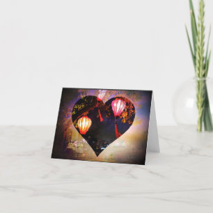 Vietnamesisch Lantern geflochtene Notecard Dankeskarte