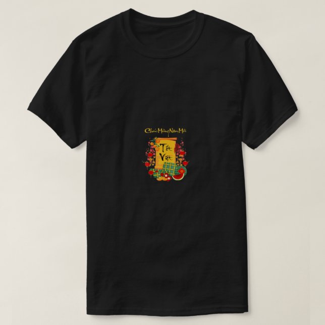 Vietnamesisch Lunar New Year Tet Viet Tiger Chuc M T-Shirt (Design vorne)