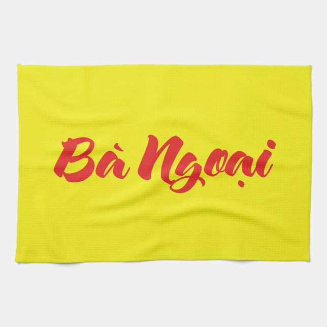 Vietnamesisch (mütterlich) Großmutter - Bà Ngoi Handtuch (Horizontal)