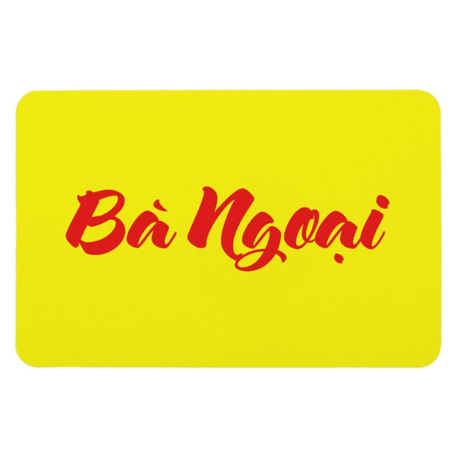 Vietnamesisch (mütterlich) Großmutter - Bà Ngoi Magnet (Horizontal)