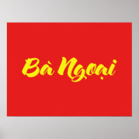 Vietnamesisch (mütterlich) Großmutter - Bà Ngoi