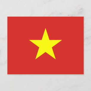 Vietnamesisch-Nationalflagge Postkarte