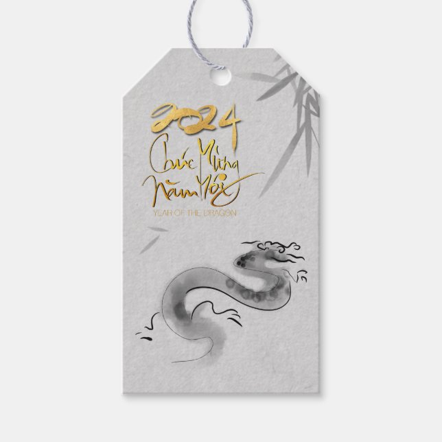 Vietnamesisch Original Dragon Jahr 2024 persönlich Geschenkanhänger (Vorderseite)