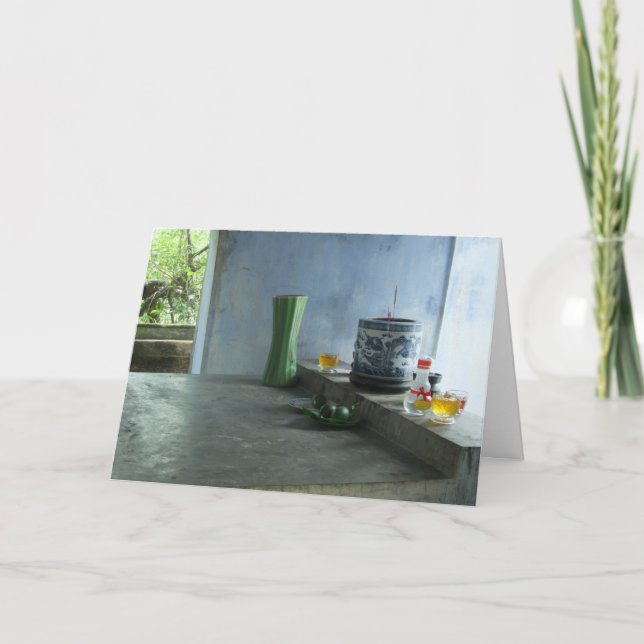 Vietnamesisch Pagoda Offerings Karte (Vorderseite)