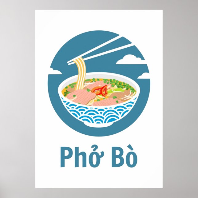 Vietnamesisch Pho Bo Poster (Vorne)