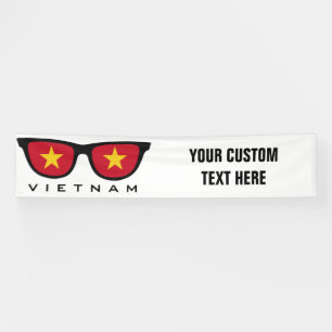 Vietnamesisch Shades benutzerdefinierte Text- und Banner
